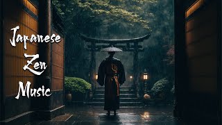 A Rainy Day at The Temple  Japanese Zen Music  Japanese Flute Music For Soothing Meditation [upl. by Hanleigh]