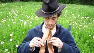 The Reenactor Studio  How to Tie a Cravat [upl. by Derej249]