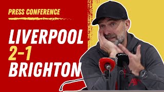 Liverpool 21 Brighton  Jurgen Klopp PostMatch Press Conference [upl. by Igor]