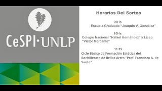 Sorteo de vacantes para ingresar al Bachillerato de Bellas Artes “Prof Francisco A De Santo” 2025 [upl. by Natlus]