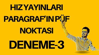 TYT DENEME Ã‡Ã–ZÃœMÃœ NASIL YAPILIR PARAGRAF SORU Ã‡Ã–ZÃœMÃœNDE NELERE DÄ°KKAT EDÄ°LMELÄ°DÄ°R [upl. by Enomad]