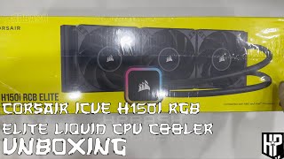 CORSAIR iCUE H150i RGB ELITE Liquid CPU Cooler  Unboxing [upl. by Nrehtak]