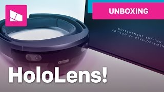 Unboxing the Microsoft HoloLens [upl. by Ekralc]