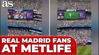 Electrifying REAL MADRID entrance at METLIFE STADIUM thousands of fans sparse BARCELONA supporters [upl. by Chlori47]