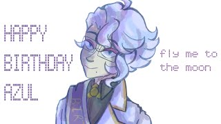 Twisted Wonderland Azuls Birthday animatic Fly me to the moon [upl. by Netneuq743]