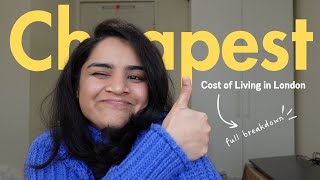 Cheapest cost of living in London  UK Student life [upl. by Sewel88]