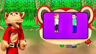 Inglés para Niños con El Mono Silabo La Familia Videos Educativos [upl. by Jahdal]