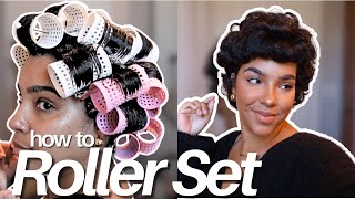 ROLLER SET HIT OR MISS How To Straighten Natural Hair Without A Flat Iron Using Tension Rollers [upl. by Arline]