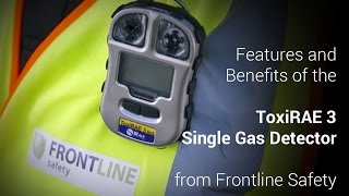 ToxiRAE 3 Single Gas Detector from Frontline Safety [upl. by Anirdna]