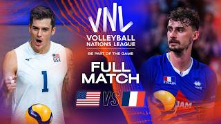 5Sets Battle for SemiFinal Spot 😳🏐 USA vs France  Quarter Finals  VNL 2023 [upl. by Marcie]