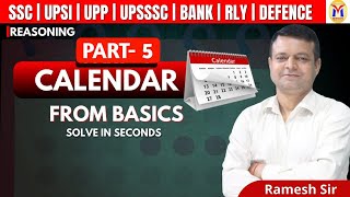 Calendar From Basics by Ramesh Sir Lec5  Mission Institute Prayagraj [upl. by Anauq]