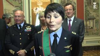 Mattarella nomina Samantha Cristoforetti Cavaliere di Gran Croce [upl. by Nitza608]