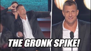 Gronk SPIKES shot glass after taking drink with Brady and Belichick 😂 [upl. by Pharaoh]