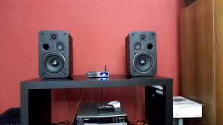 SPEAKER MOUKEY M203 y amplifier digital FXAUDIO d502bt [upl. by Enail]