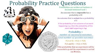 Probability Practice  Melissa Maths [upl. by Luapnhoj]