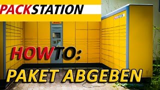 How To DHL Packstation Paket abgeben [upl. by Alomeda322]