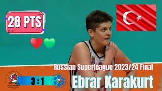 Russian Superleague 202324 Final R2 Lokomotiv kaliningrad vs DinamoAk Bars Ebrar Karakurt [upl. by Wehttan]