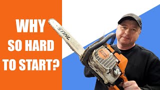 Struggling To Start Your Stihl Ms250 Chainsaw Heres Why [upl. by Auof]