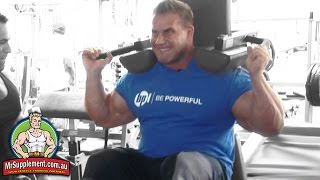 Jay Cutlers Hammer Strength V Squat  Exercise 4 [upl. by Hawger]