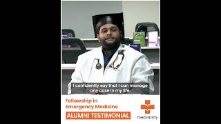 Fellowship in Emergency Medicine  Alumni Testimonial [upl. by Fredelia]