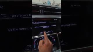 How to reset tire pressure warning on Audi A6automobile [upl. by Trinee300]