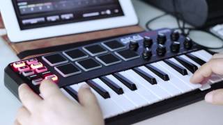 Akai MPK Mini  iPad Midi Channel and Program Change [upl. by Belle]