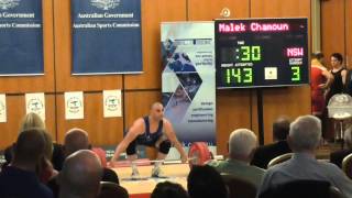 Legally Blind Weightlifter Malek Chamoun at 2014 Commonwealth Games Trials [upl. by Stanly187]