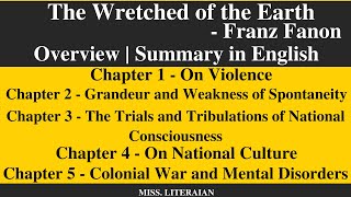 The Wretched of the Earth by Franz Fanon Chapters 15 in English Overview Background franzfanon [upl. by Goebel]