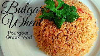 Greek Bulgar wheat  Pourgouri  Cypriot Food  Elizabeth Abrahan BulgarWheat Pourgouri [upl. by Imarej433]