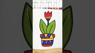 Stop and color 🔥 flowers coloring vibrant colorful plants easy satisfying [upl. by Anatole]