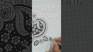 ZENTANGLE FLORES para calmar el miedo  ZENTANGLE FLOWERS to calm fear [upl. by Adnor]