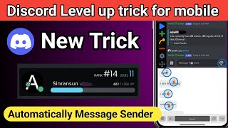 discord level up trick mobile  discord level up hack android  level up fast in discord for mobile [upl. by Krischer263]