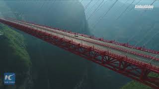 565 meters above the ground Feel the thrill of driving on worlds highest bridge [upl. by Sadonia]