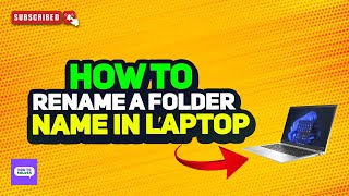 How to rename a folder name in laptop 2024 [upl. by Kyl284]