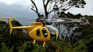 Hughes 500 Helicopter Slingload out of Hanawi NAR Maui Hawaii [upl. by Lacy]