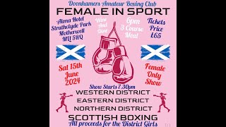 Female in Sport  All Female Boxing Show [upl. by Airdnas]