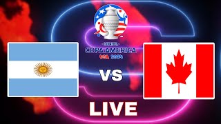 Argentina vs Canada  Copa America 2024  Video Game Simulation [upl. by Binni860]