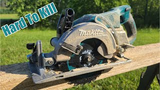 Makita 40V XGT Brushless Rear Handle 714quot Circular Saw Review GSR01M1  Mind Blown [upl. by Einafats]