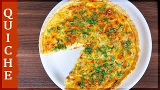 Quiche Lorraine Rezept  sehr cremig  mit Lauch und Speck [upl. by Coward657]