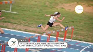 Atletismo  Nacionales CONADE 2024  Final 110 con Vallas Varonil y 100 Femenil Sub 18 [upl. by Reginald]