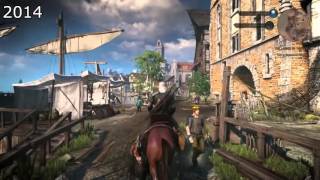 The Witcher 3  Graphics Comparison 2014 Official Gaplay and Modded Retail v 1121 [upl. by Htaras746]