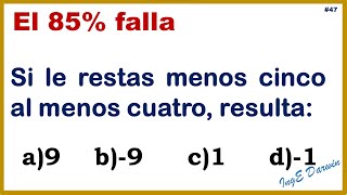 El 85 tiene problemas en este reto matemático  Reto 47 [upl. by Lethia412]