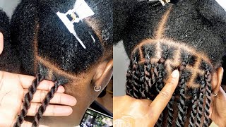 TWIST CLASS Multiple ways to start twist twist from the root Knotless twist  box braids twist [upl. by Aniz212]