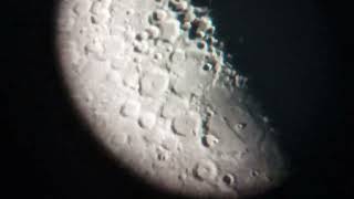 The Moon through the 76700mm Dobsonian 140x [upl. by Barbi]