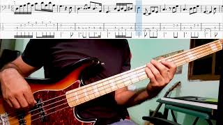 The Jackson 5  Whos Lovin You Bass Cover w tabs [upl. by Naamana]