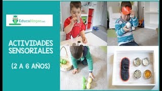 Actividades Sensoriales  Los 5 sentidos niños de 2 a 6 años [upl. by Bartosch]