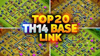 Top 20 TH14 BASE WARTROPHY Base Link  NEW Best Town Hall 14 War Bases in Clash of Clans [upl. by Atnuahsal]