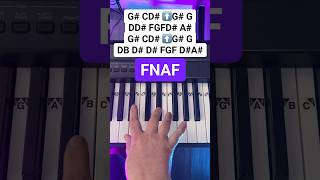 FNAF Stuck Inside Piano Easy Tutorial Piano PianoTutorial shorts [upl. by Lorrad]