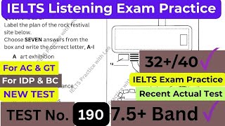 IELTS Listening Practice Test 2024 with Answers Real Exam 190 [upl. by Lieno]