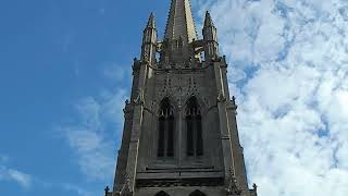 The tallest medieval spire 295ft on a parish church at St James Church Louth Lincolnshire England [upl. by Pitts]